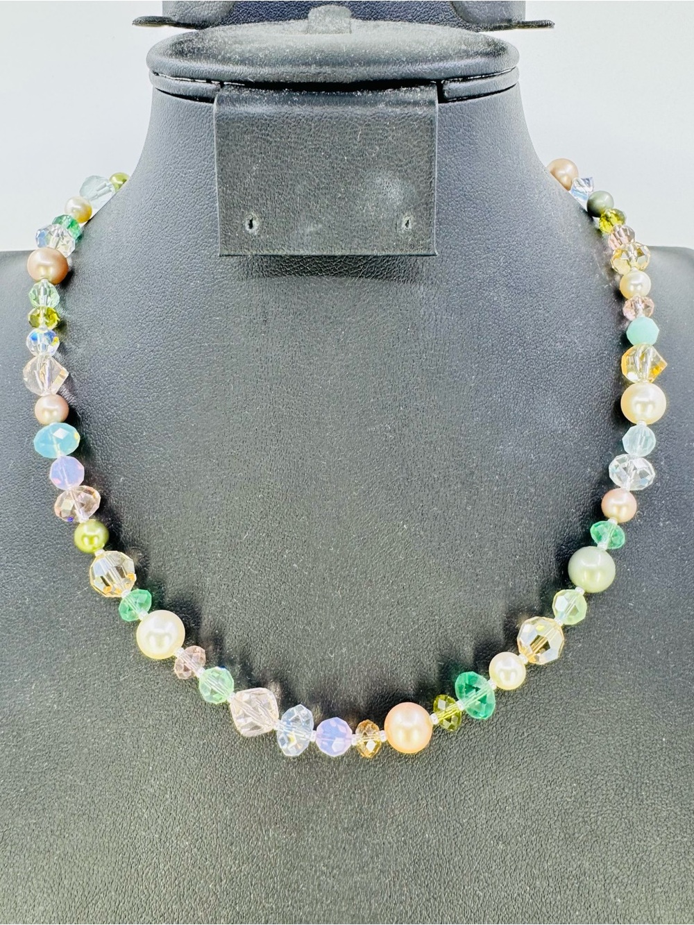 Holly Yashi Multi-Color Crystal & Pearl Beaded Statement Necklace